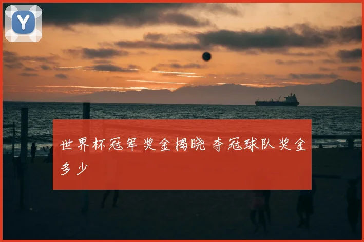 世界杯冠军奖金揭晓 夺冠球队奖金多少